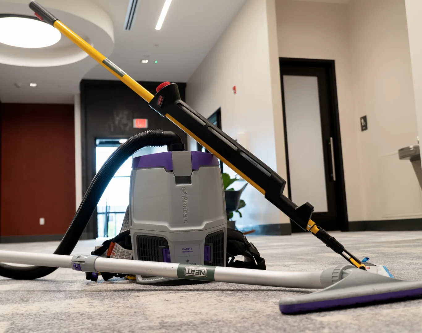 Professional backpack vacuum and commercial cleaning equipment in Northwest Arkansas