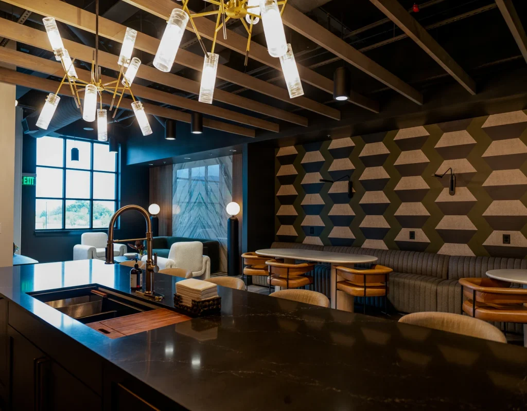 Spotless office break room and kitchen maintained by Neat Commercial Cleaning in Northwest Arkansas