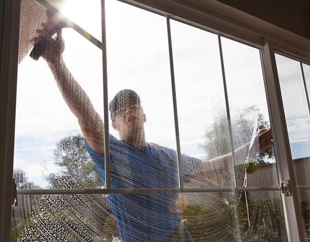 Retail store window cleaning improving visibility and professional appearance