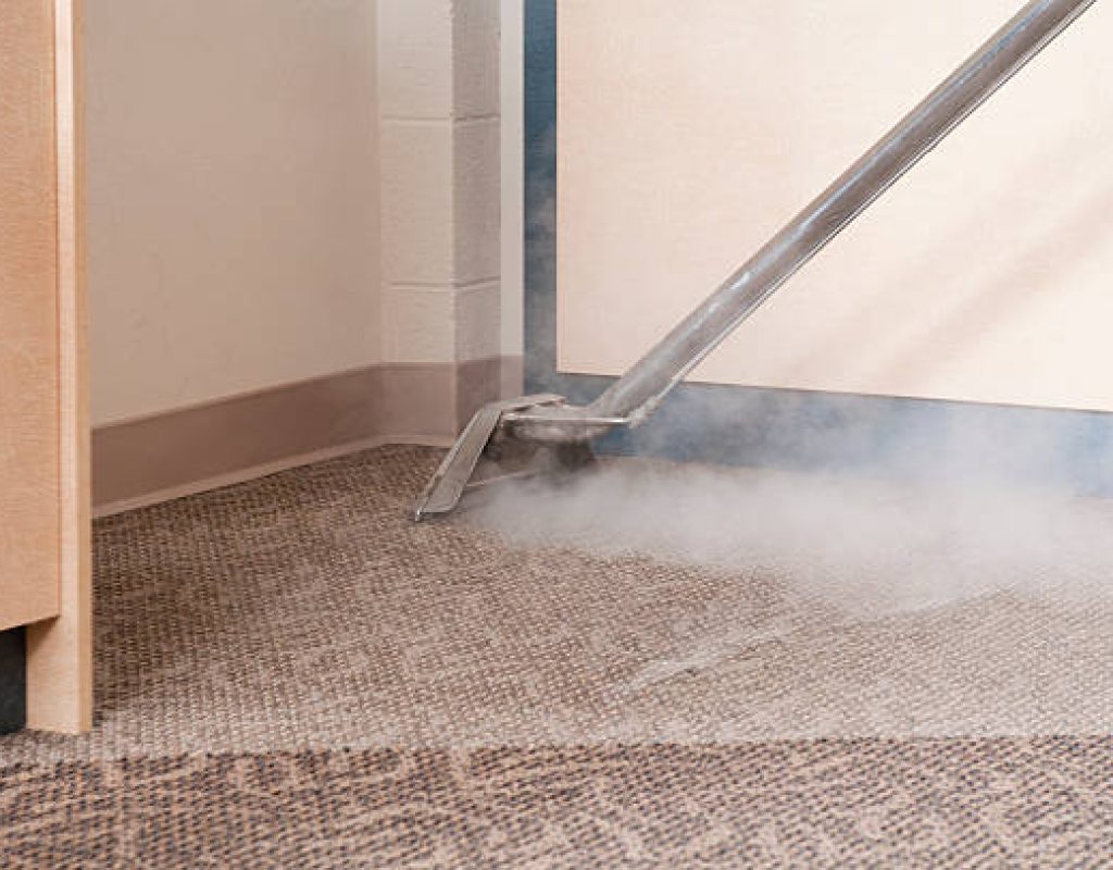 Reliable cleaning service enhancing commercial space with fresh carpets