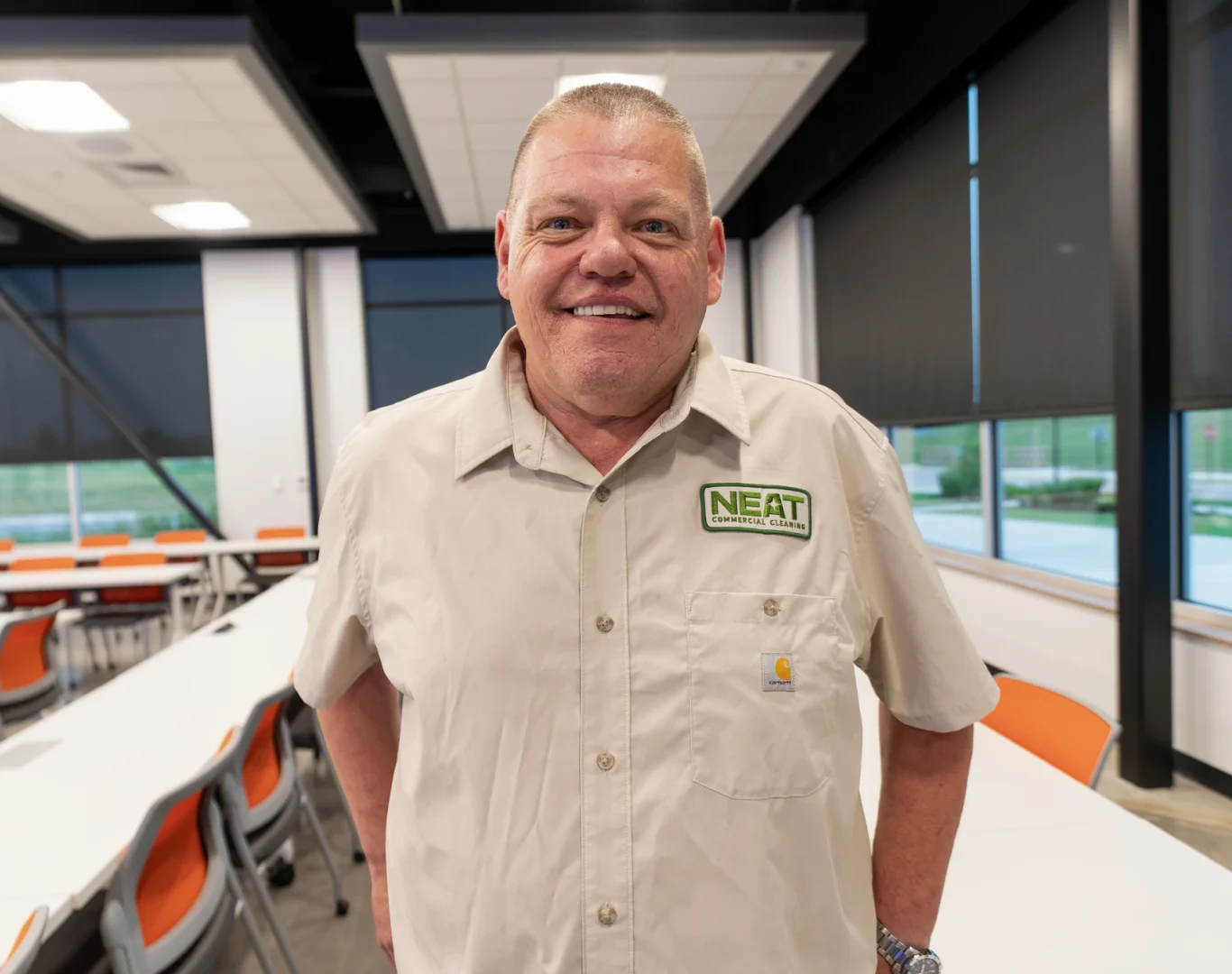 Rick Jacklin of Neat Commercial Cleaning in Rogers, AR